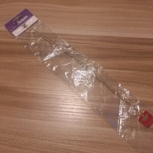 Autom Goldtone Necklace with Red Bird Pendant "Come Holy Spirit"